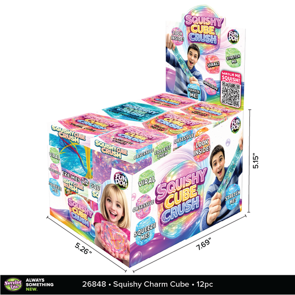 Fun Doh Squishy Charm Cube Fidget Toy Variety