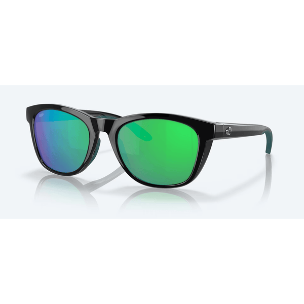 Costa Del Mar - Aleta Polarized Sunglasses - Black/Green Mirror Lens 580P - Southern Roots Clothing Company
