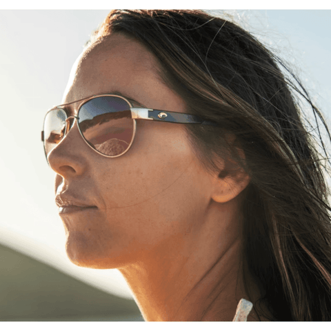 Costa Del Mar Loreto Polarized Sunglasses - Brushed Gold/GoldMirror G - Southern Roots Clothing Company
