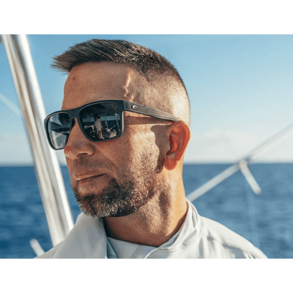 Costa Del Mar Spearo XL Polarized Sunglasses in Matte Black/Grey - Southern Roots Clothing Company