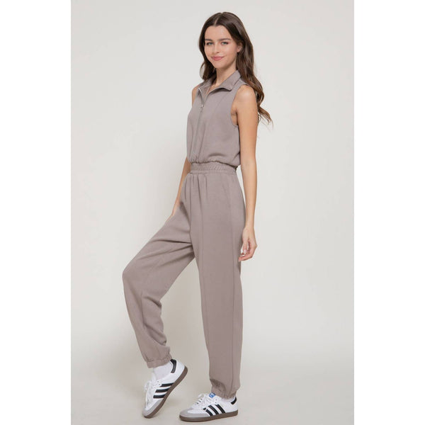 Sleeveless Scuba Jumpsuit