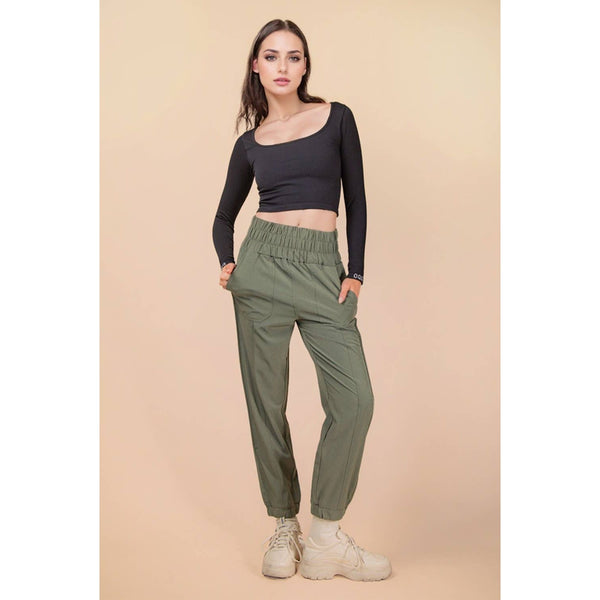 Elasticized Waist Jogger Pants