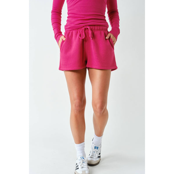 Cotton Blend Sweat Shorts