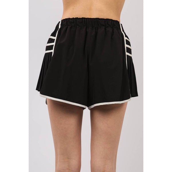 Side Pleated Detail Activewear Shorts