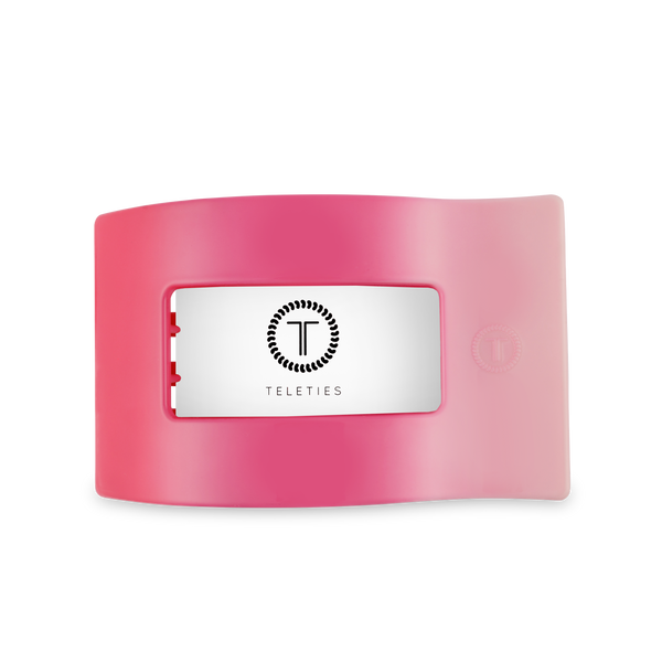 TELETIES - Flat Rectangle Hair Clip | Large | Kiss & Tell