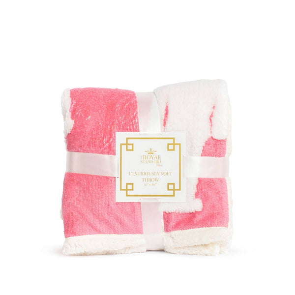 The Royal Standard - Nutcracker Wishes  Throw   Pink/White   50x60