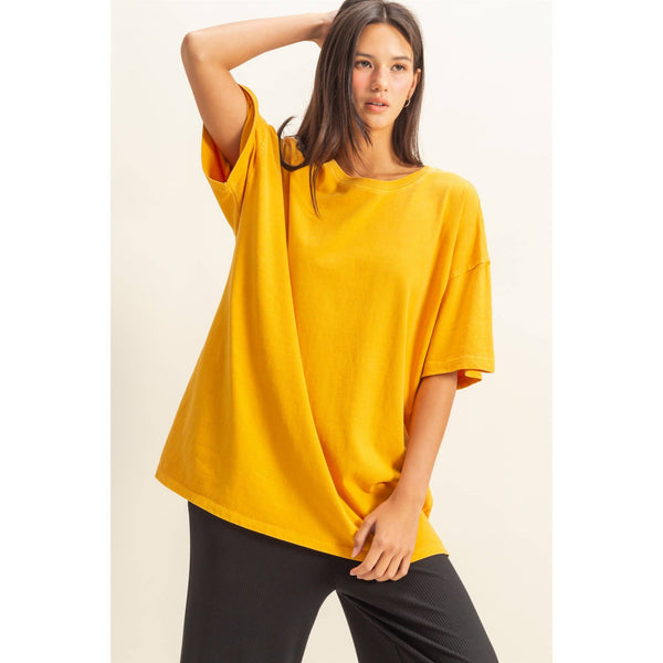 Oversized Crew Neck Top