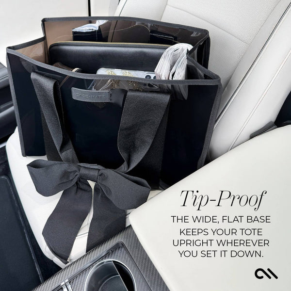 Case-Mate - Case-Mate Midnight Black Bow Jelly Tote Bag