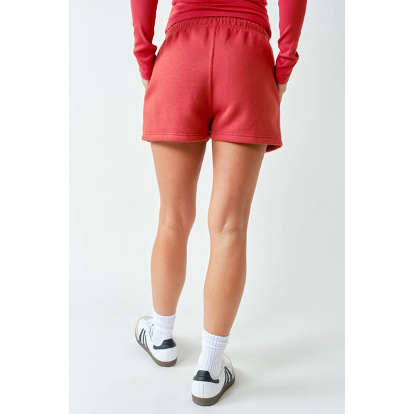Cotton Blend Sweat Shorts