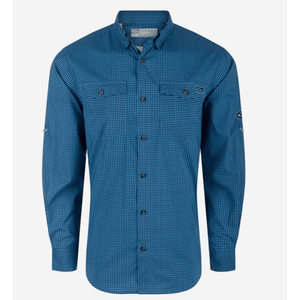 Drake Frat Gingham Check Button - Down Long Sleeve Shirt - Naval Academy - Southern Roots Clothing Company