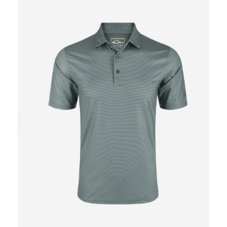 Drake Performance Chalk Striped Polo - Quarry - Southern Roots Clothing Company