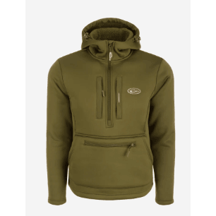 Drake Ultimate Wader Qtr Zip Hoodie - Olive - Southern Roots Clothing Company