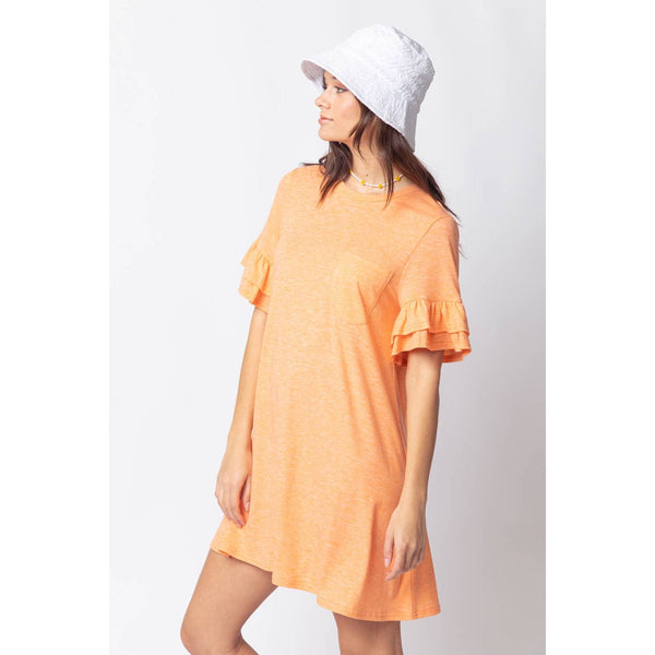 French Terry Pocket Tee Shirt Dress