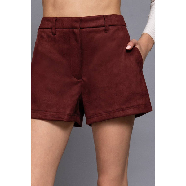 Faux Suede Shorts