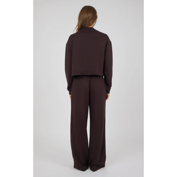 Plush Crew Neck Top & Straight Pant Set