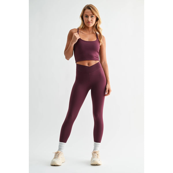 Venice Crossover Waist Leggings