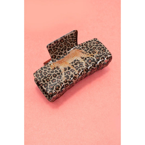 Wildlife Leopard Hair Claw Clips