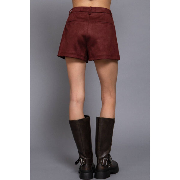 Faux Suede Shorts