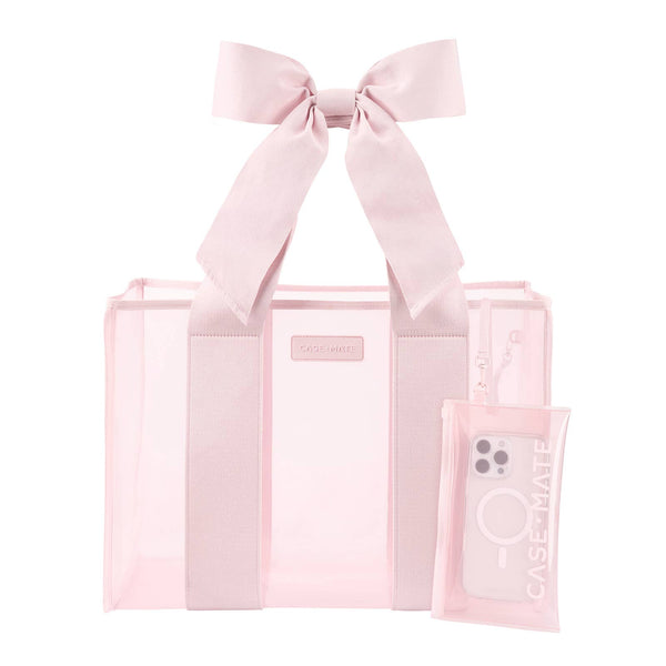 Case-Mate - Case-Mate Ballet Pink Bow Jelly Tote Bag