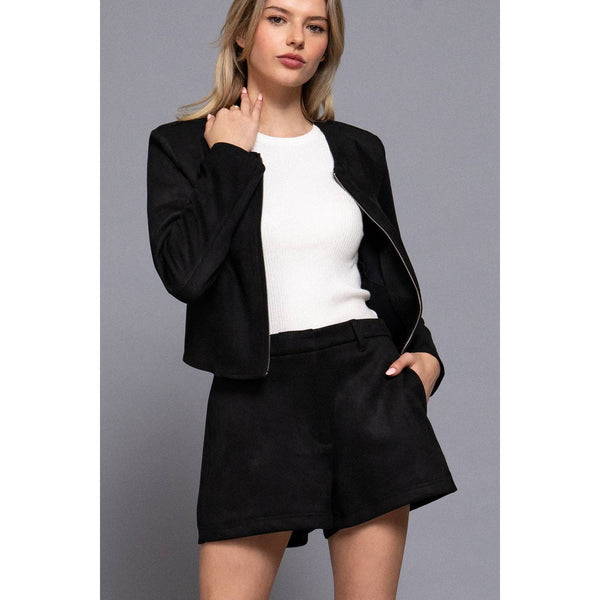 Faux Suede Shorts