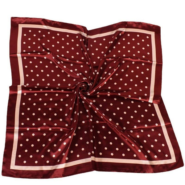 LARGE POLKA DOT PRINT BANDANA SCARF