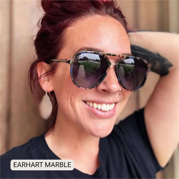 DAX Eyewear - Earhart - Women’s Aviator Sunglasses–Polarized Everyday Chic
