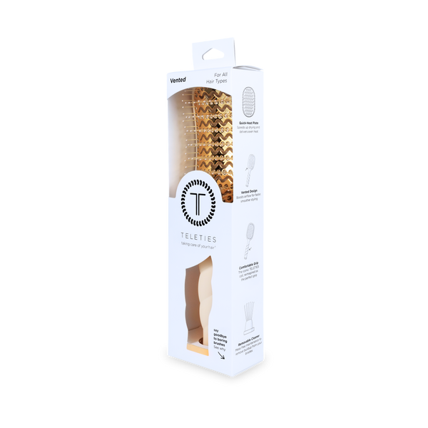 TELETIES - Vented Hair Brush | Tan