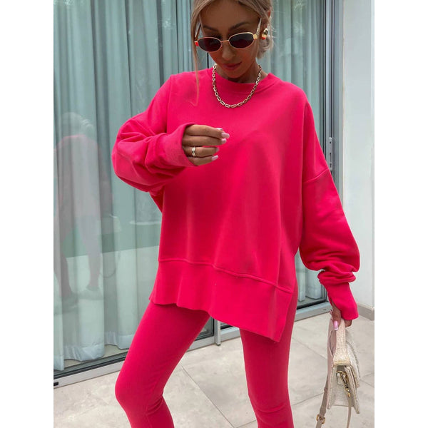 Suhkasana - Oversized Sweatshirt and Leggings Two Piece Set