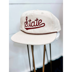 Speckle Bellies Clothing Company - State Script Rope Cap