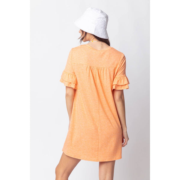 French Terry Pocket Tee Shirt Dress