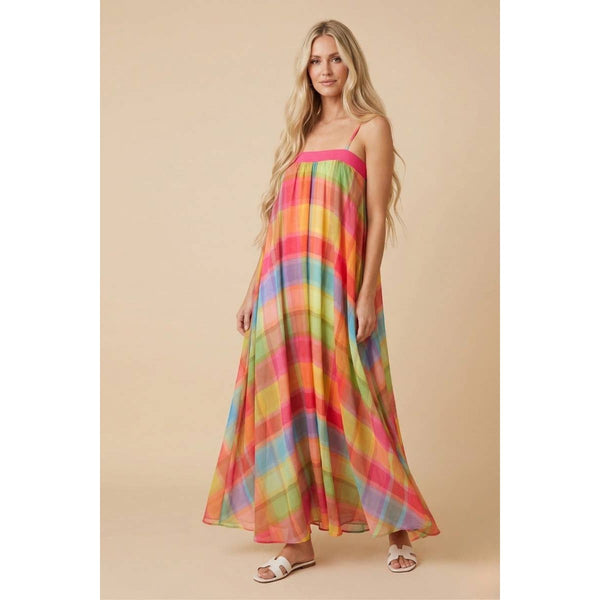 J.NNA - Prism Plaid Maxi Dress