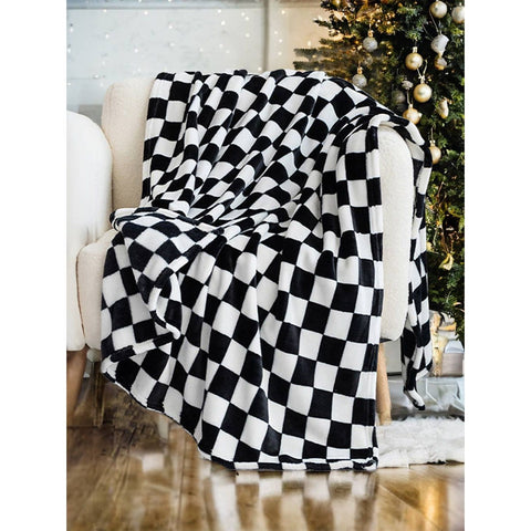 1 the Woman - Checkerboard Printed Soft Throw Blanket 47*78 inch | 7 Color by 1 the Woman