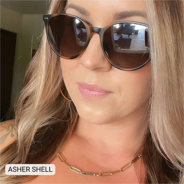 DAX Eyewear - Asher - Women's Polarized Round Sunglasses