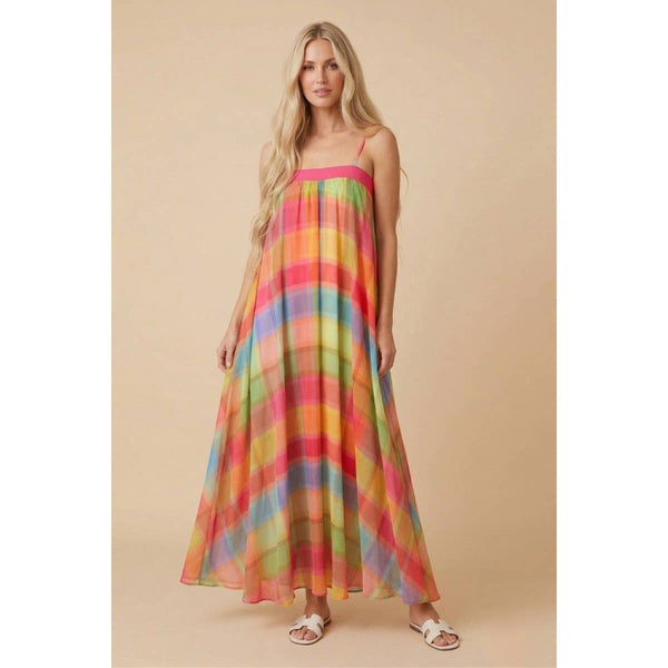 J.NNA - Prism Plaid Maxi Dress