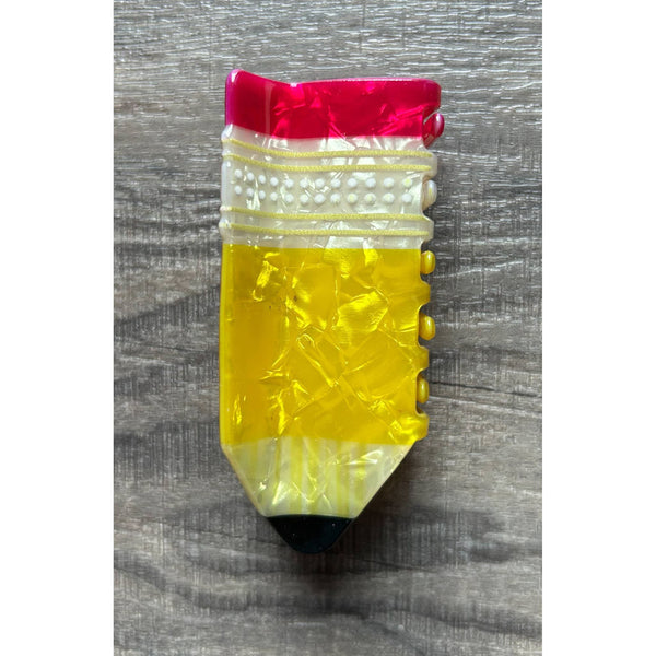 Teacher Theme Claw Hair Clip