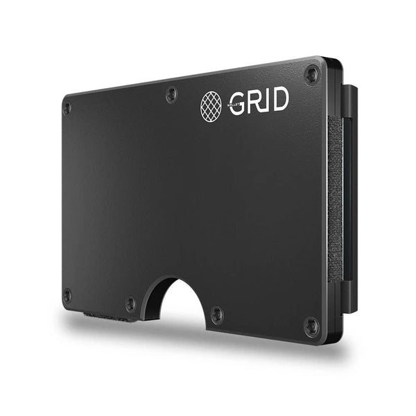 Grid Wallet - Gunmetal Aluminum