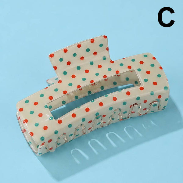 JOSSLYN by wall to wall - Holiday & Christmas Tree Stripe Hair Claw Clips | 40H1125