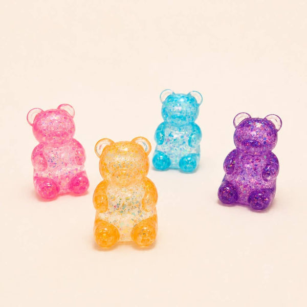 JOSSLYN by wall to wall - Squishy Glitter Bear Stress Relief Toy 12-pc Set | 40BTS427