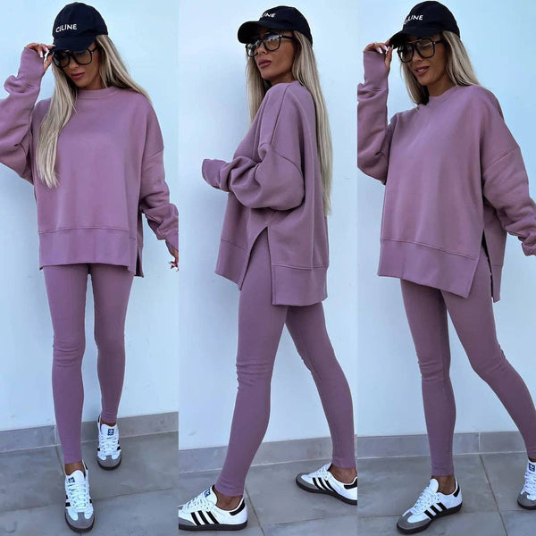 Suhkasana - Oversized Sweatshirt and Leggings Two Piece Set