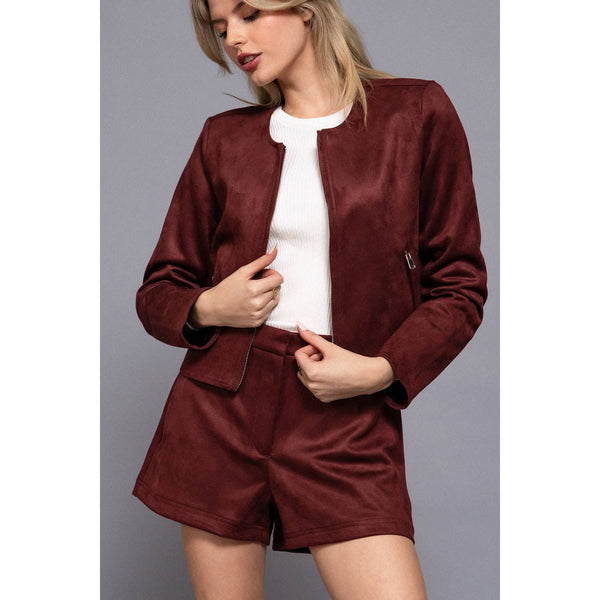 Faux Suede Shorts
