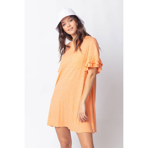 French Terry Pocket Tee Shirt Dress