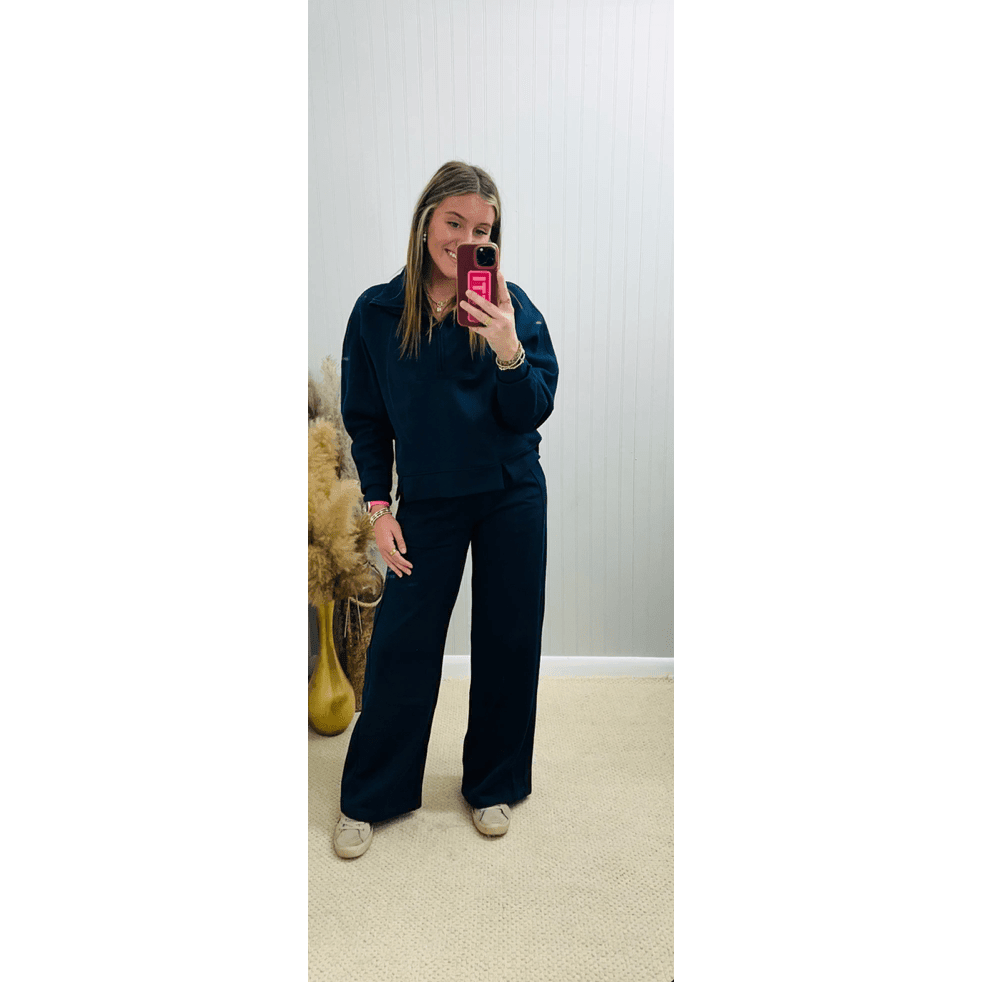 Half Zip Sweatshirt With Funnel Neck - Southern Roots Clothing Company