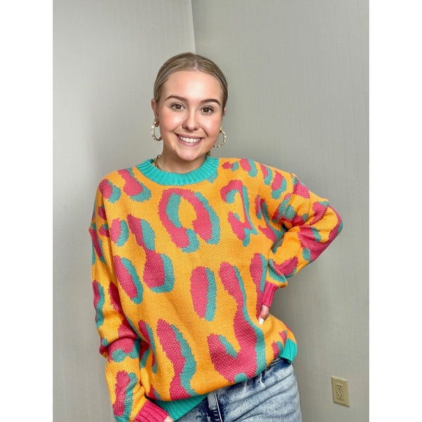 Hope Vibrant Leopard Sweater