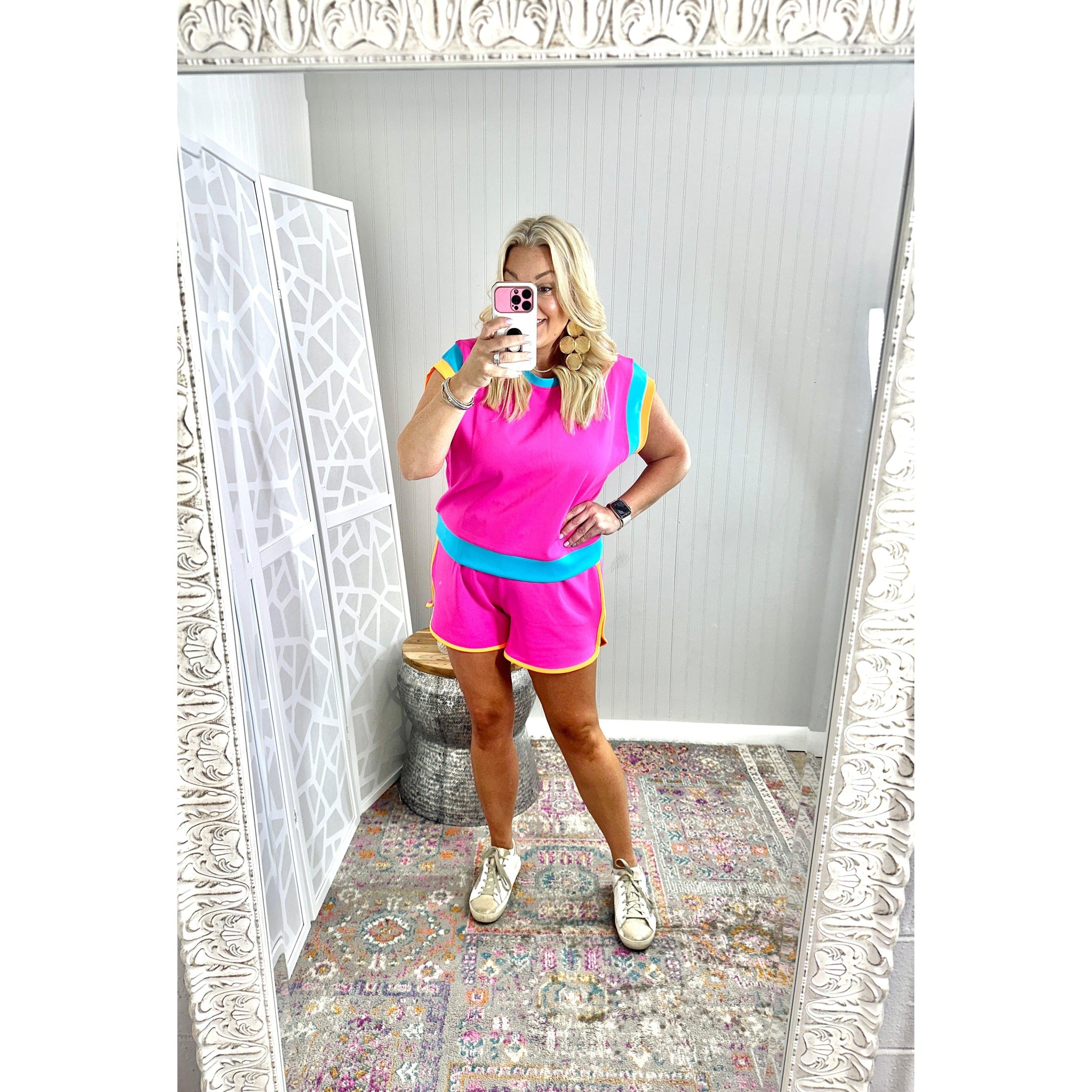 Neon Colorblock Top