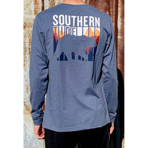 Southern Tide Bear Long Sleeve Logo T Shirt