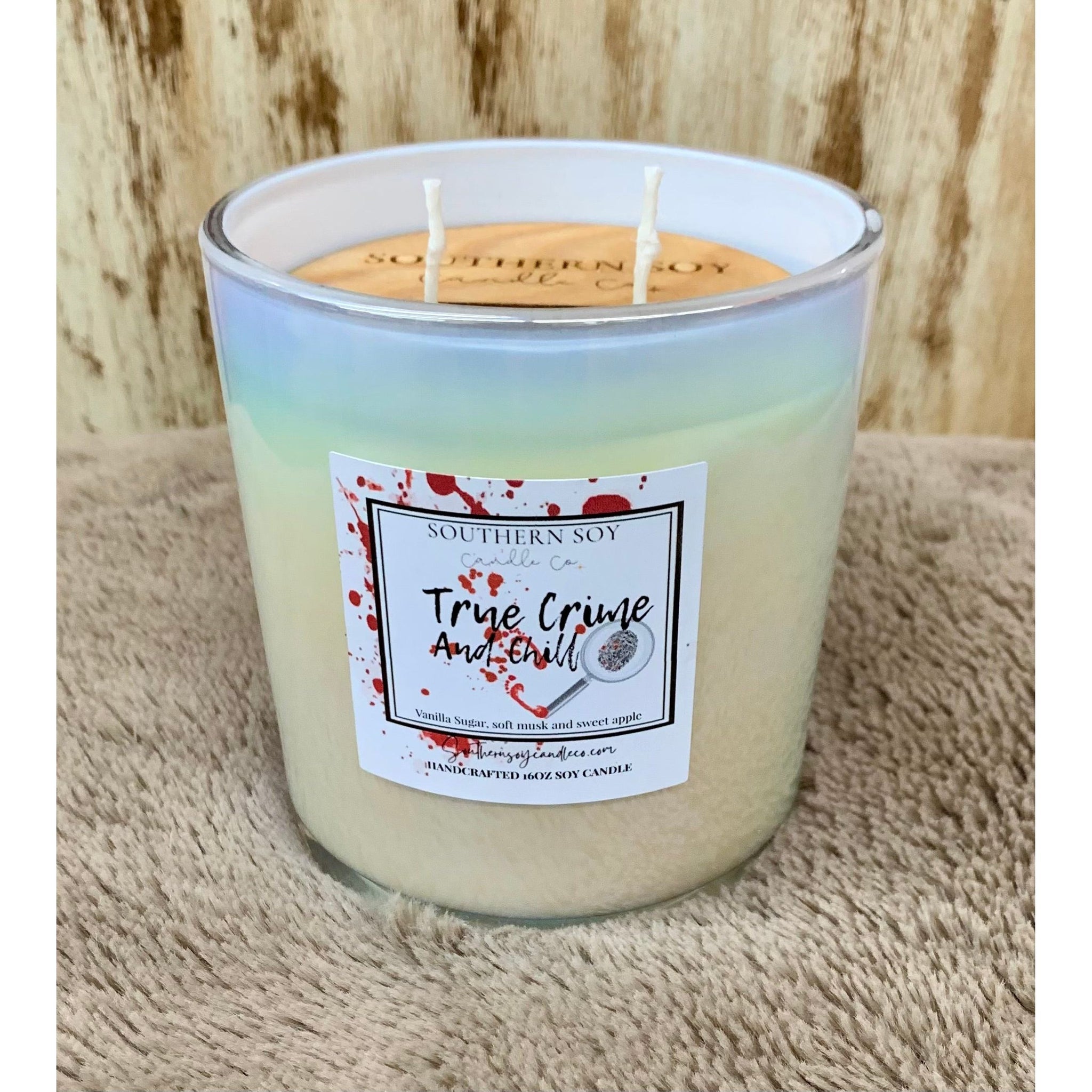 Southern Soy True Crime and Chill Opal Iridescent 16oz Candle