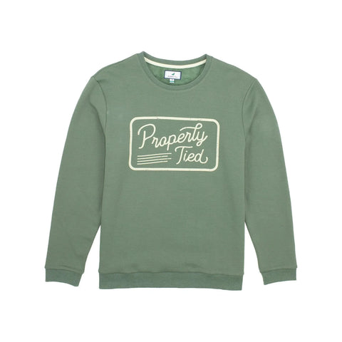 Properly Tied Stride Crewneck Pine Sweatshirt
