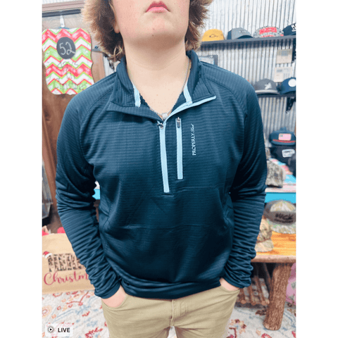 Properly Tied Fairhope Pullover - Navy - Southern Roots Clothing Company
