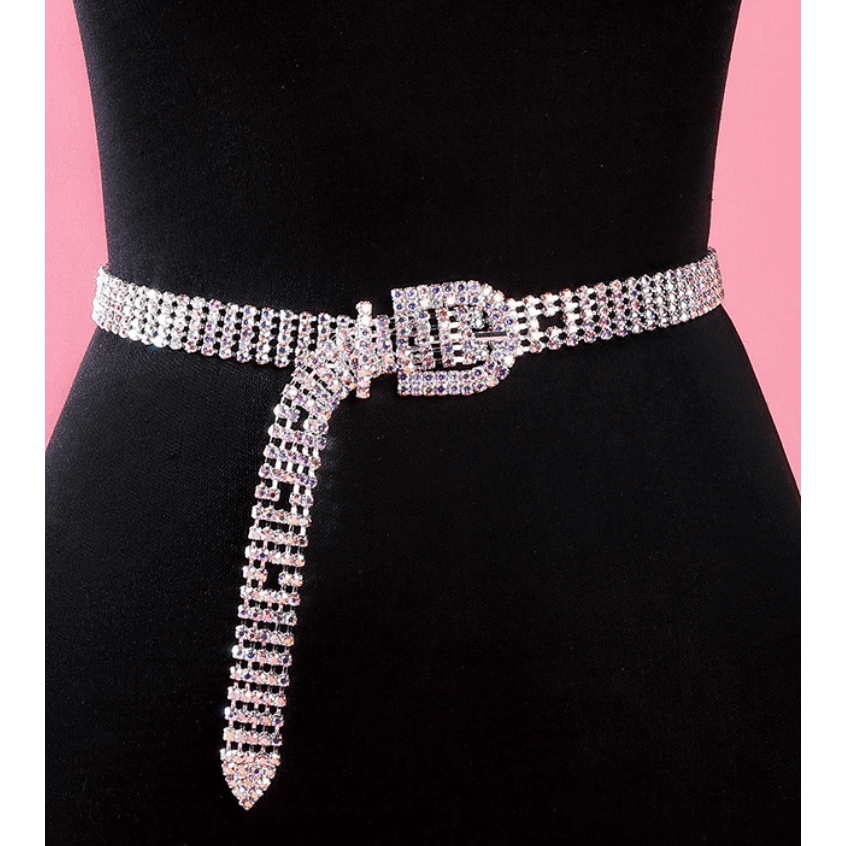 Rhinestone Belt with Buckle - Southern Roots Clothing Company