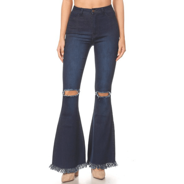Shana Fray Hem Flares - Southern Roots Clothing Company